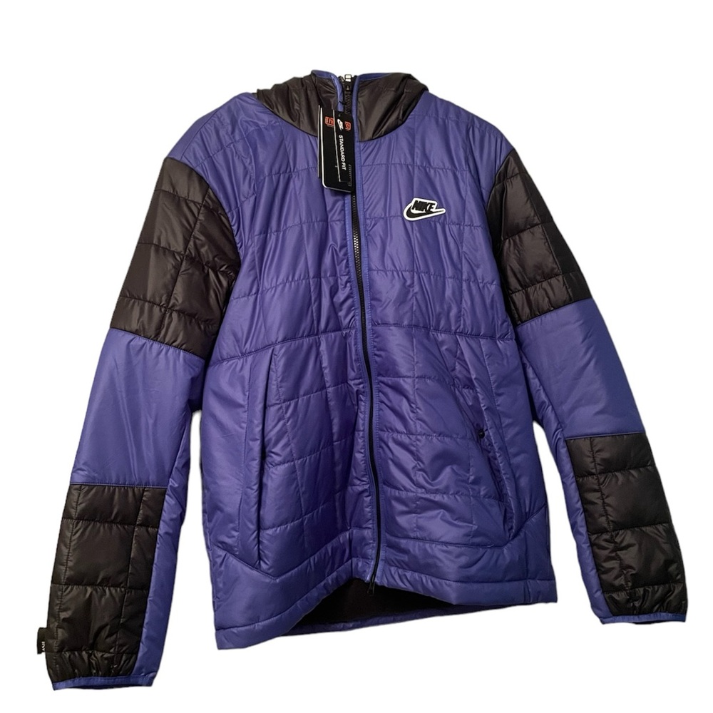 NIKE SPORTSWEAR SYNTHETIC-FILL BLUE ZIP UP JACKET